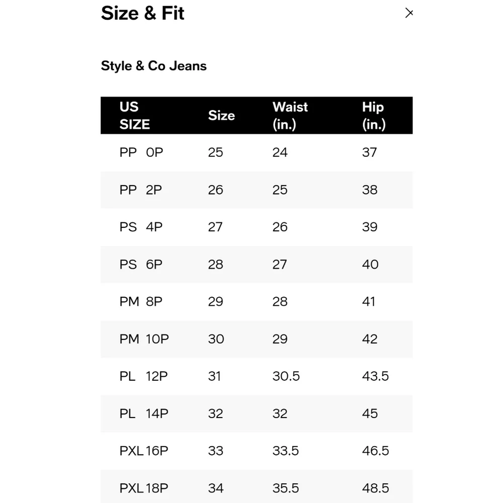 Style & Co Curvy Skinny Leg Mid Rise Tummy Control Jeans Millennium